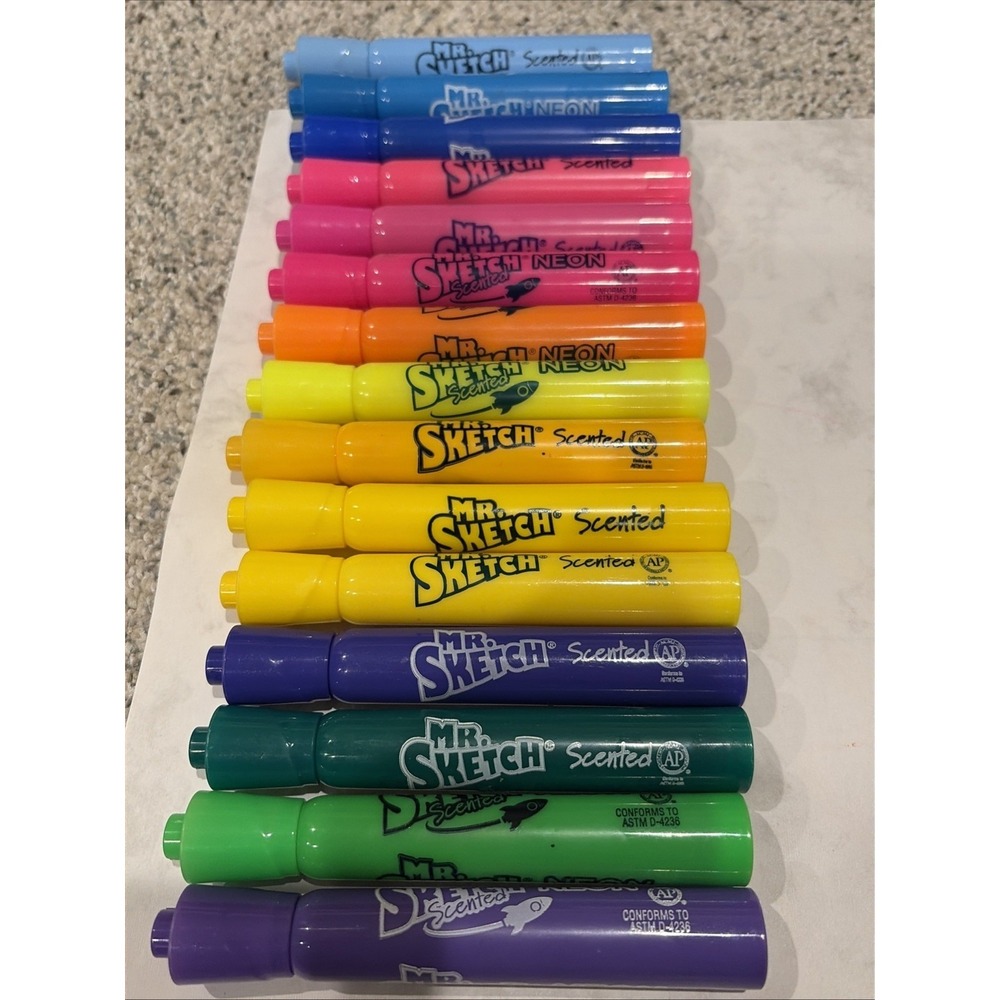 Mr. Sketch Scented Marker Lot Of 15 Gently Used Markers